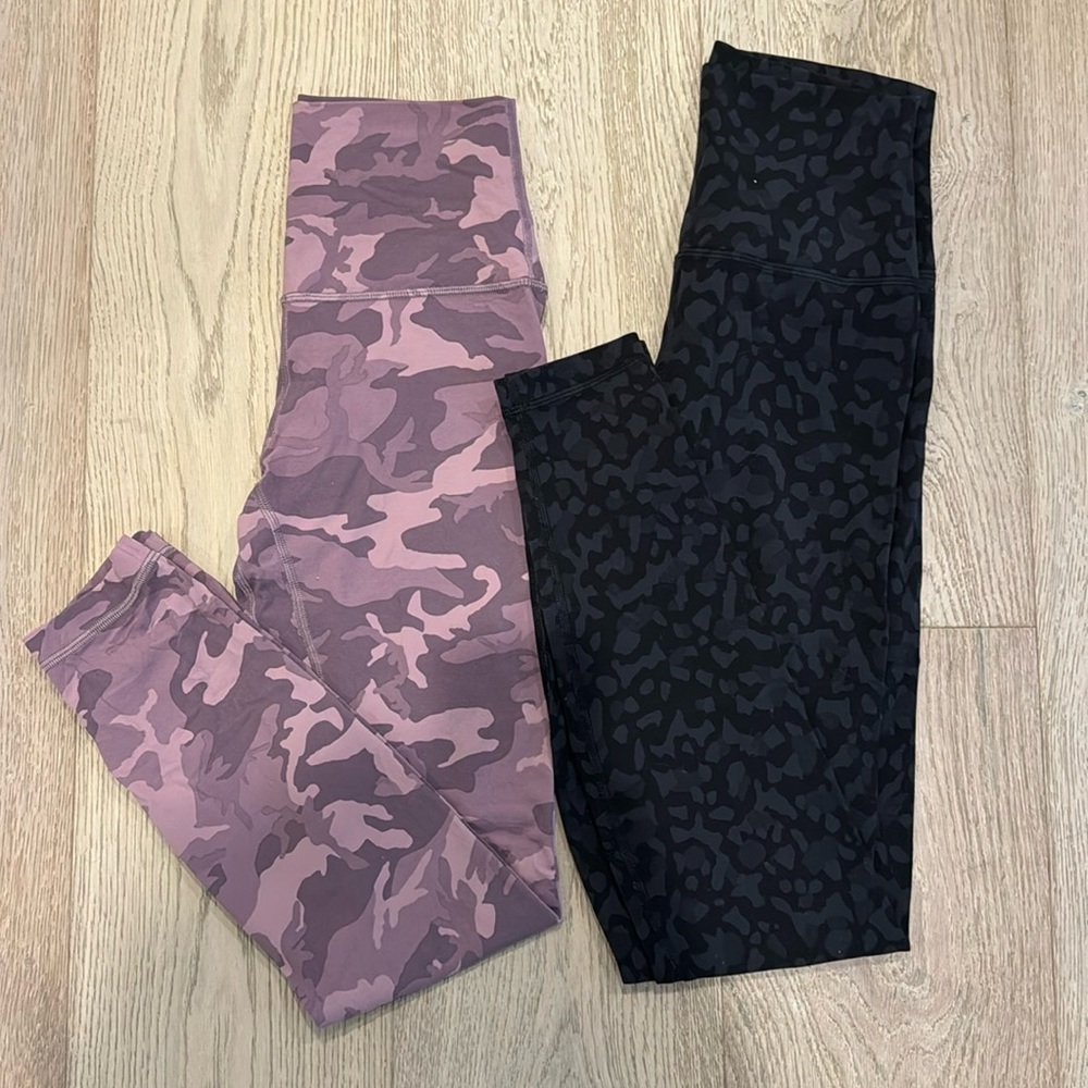 Two pairs of Lululemon Align leggings size 4